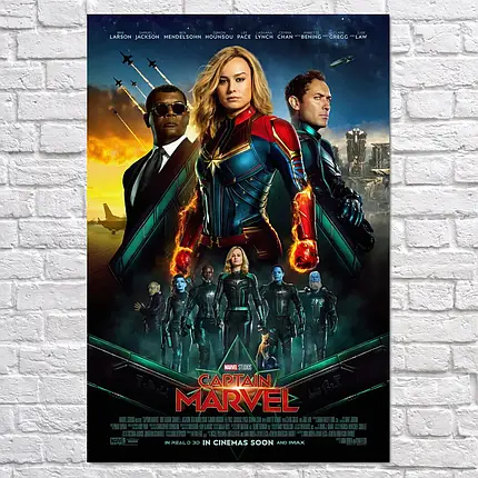 Плакат "Капітан Марвел, Captain Marvel (2019)", 60×41см, фото 2