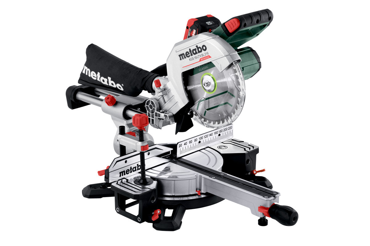Акумуляторна торцювальна пила Metabo KGS 18 LTX BL 216 LiHD 2x8.0 А·год Безкоштовна доставка по Україні!