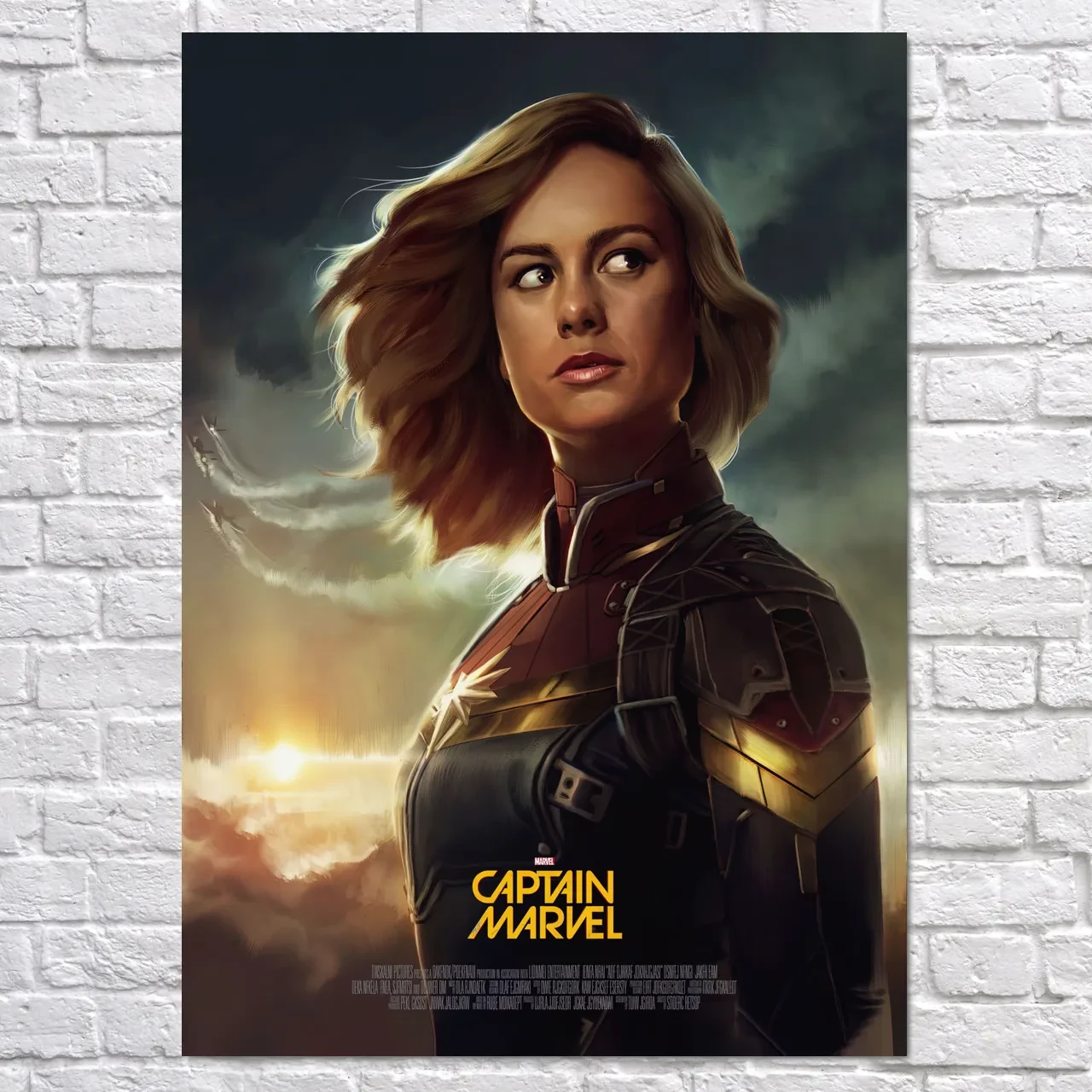 Плакат "Капітан Марвел, Captain Marvel", 60×43см