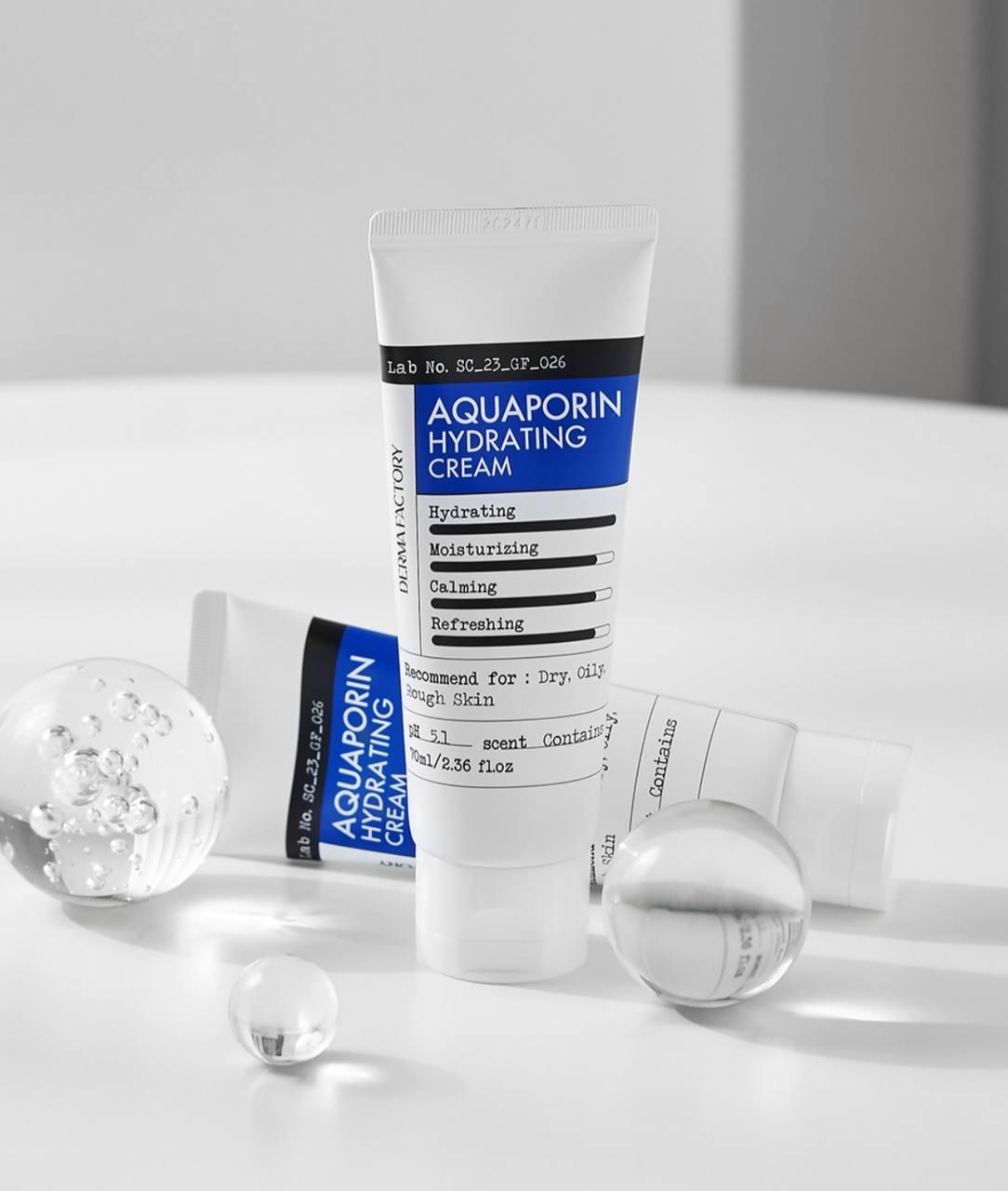 Derma Factory Aquaporine Hydrating Cream - Безолійний зволожувальний крем для обличчя, 70 мл