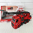 Машина-конструктор "Пожежна" з водяною помпою (бризкає водою) арт. YW 9080 B, фото 3