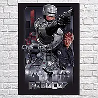 Плакат "Робокоп, Робот-полицейский, RoboCop (1987)", 60×40см