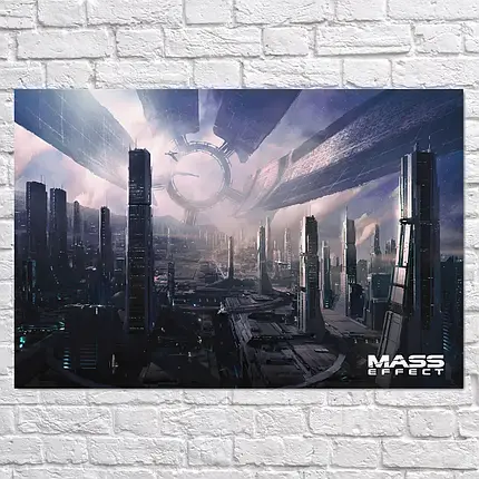 Плакат "Ефект маси, Цитадель, Mass Effect, Citadel", 40×60см, фото 2