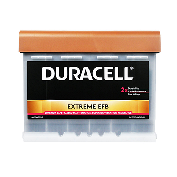 Акумулятор автомобільний Duracell Extreme EFB 65Ah 640A R+ (L2)