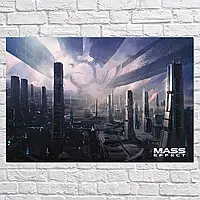 Плакат "Эффект Массы, Цитадель, Mass Effect, Citadel", 42×28см