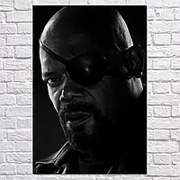 Плакат "Нік Ф'юрі, Семюел Джексон, Avengers: Endgame (2019)", 60×41см