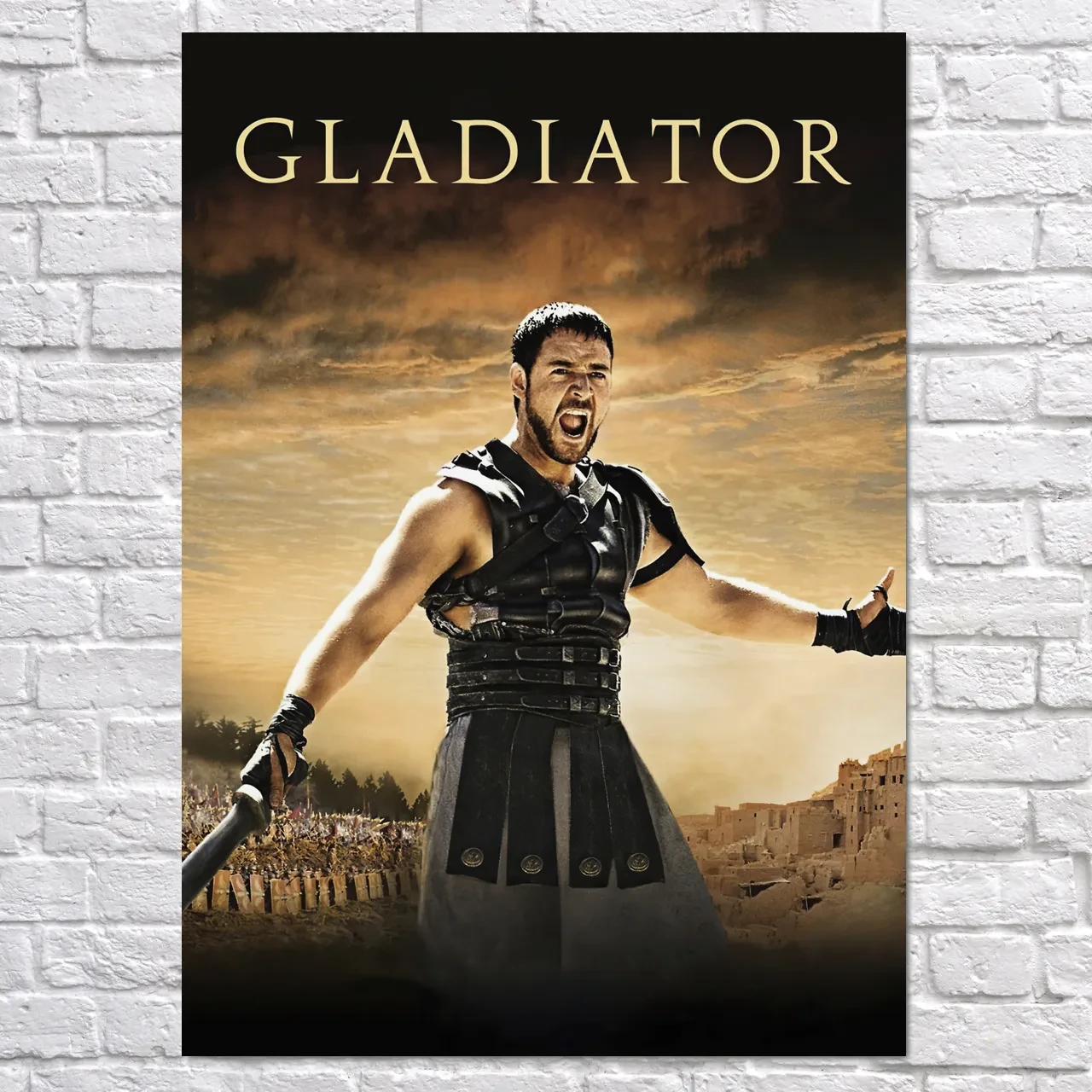 Плакат "Гладиатор, Максимус с мечем, Gladiator (2000)", 60×43см ...