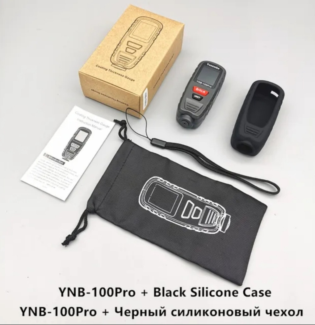 ТОЛИСТІНОМЕР КРАСКИ АВТО Yunombo YNB-100 PRO Fe+nFe+FeZn (чорний чохол силіконовий)