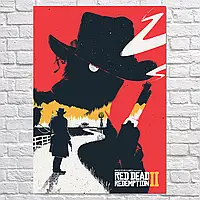 Плакат "Red Dead Redemption 2, RDR 2", 60×43см