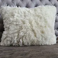 Декоративна наволочка подушка травка з довгим ворсом 50-70 см поліестер