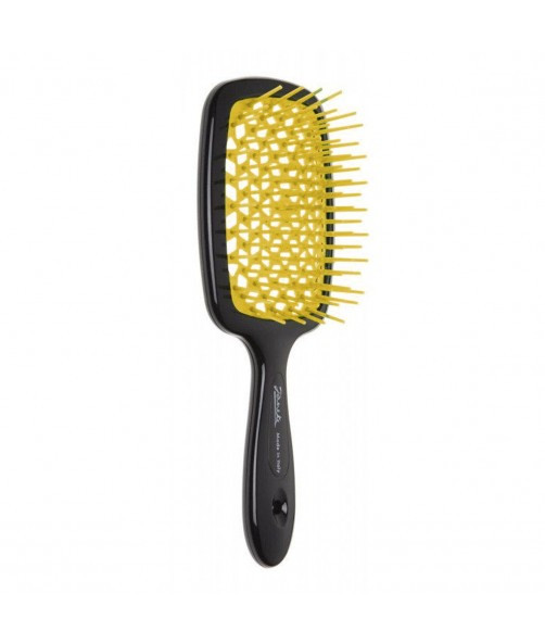 Гребінець Janeke Superbrush With Soft Moulded Tips 71SP226 GIA (чорний з жовтим), фото 1