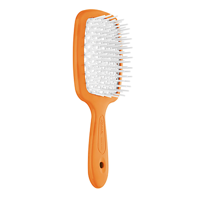 Щітка для волосся Janeke Small Superbrush With Soft Moulded Tips, помаренчий з білим (82SP234 ARA)