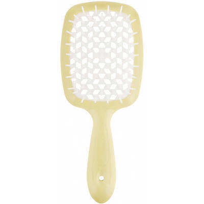 Щітка для волосся Janeke Small Superbrush With Soft Moulded Tips, жовта з білим (94SP234GIA)