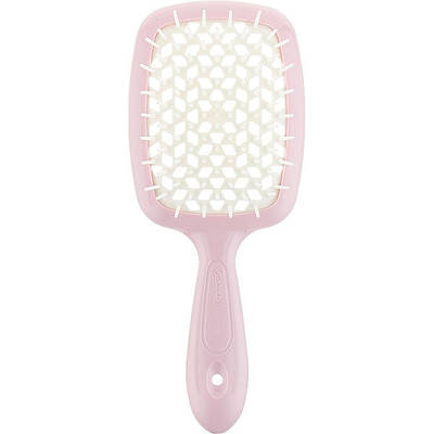 Щітка для волосся Janeke Small Superbrush With Soft Moulded Tips, рожева з білим (94SP234PNK)