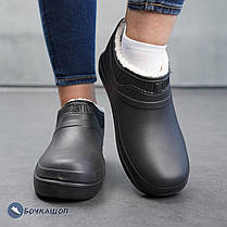 Жіночі галоші на зиму на хутрі, фото 4