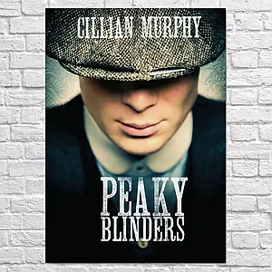 Плакат "Гострі картузи, Томас Шелбі (Кілліан Мерфі), Peaky blinders", 60×43см