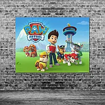 Плакат "Щенячий патруль, Paw Patrol", 45×60см, фото 3