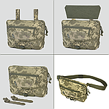 Сумка-напашник зі з'ємним ременем Dozen Front Pouch For Ballistic Protection - Universal (Strap) "Pixel MM14", фото 8