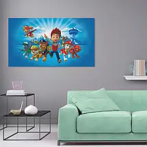 Плакат "Щенячий патруль, Paw Patrol", 34×60см, фото 2