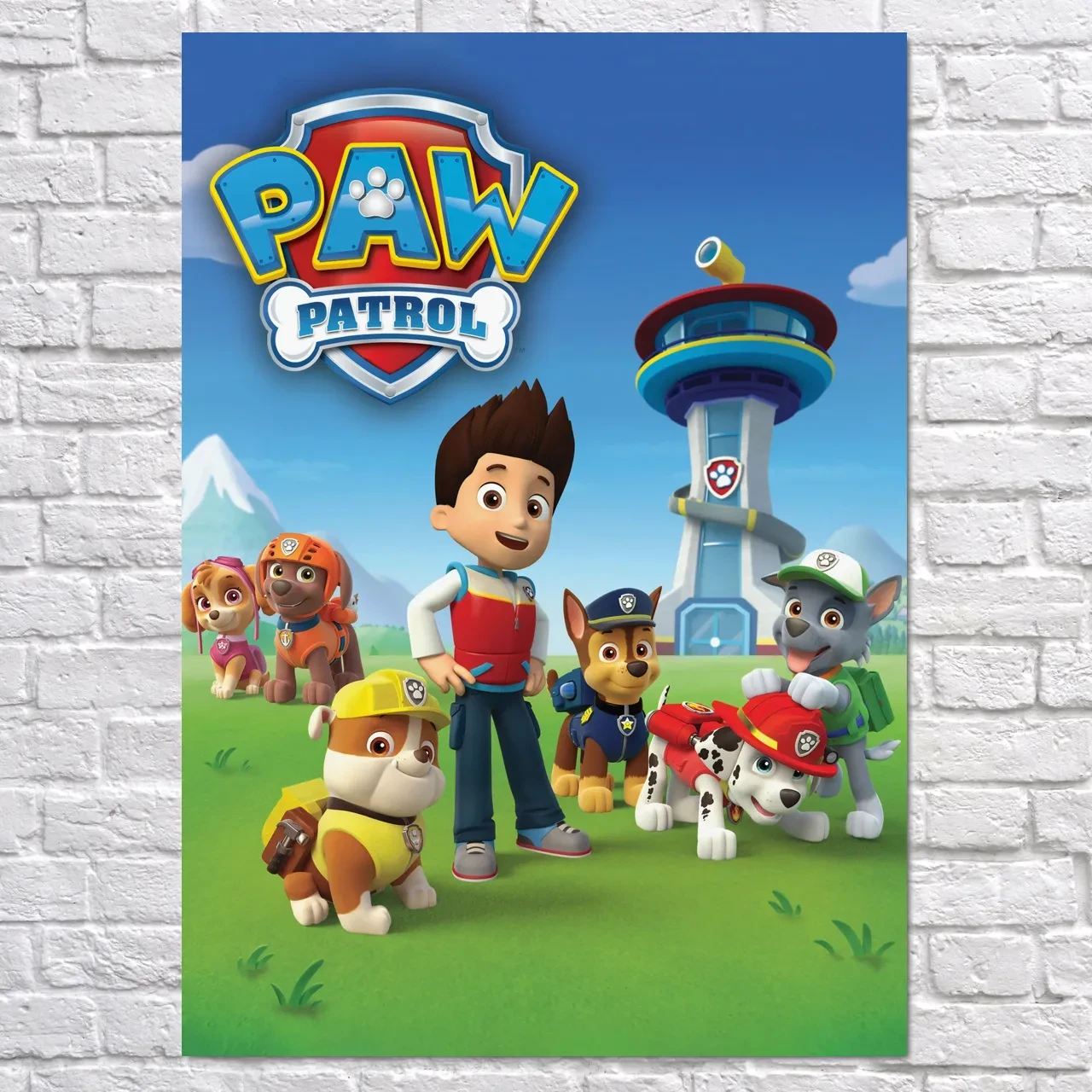 Плакат "Щенячий патруль, Paw Patrol", 60×43см