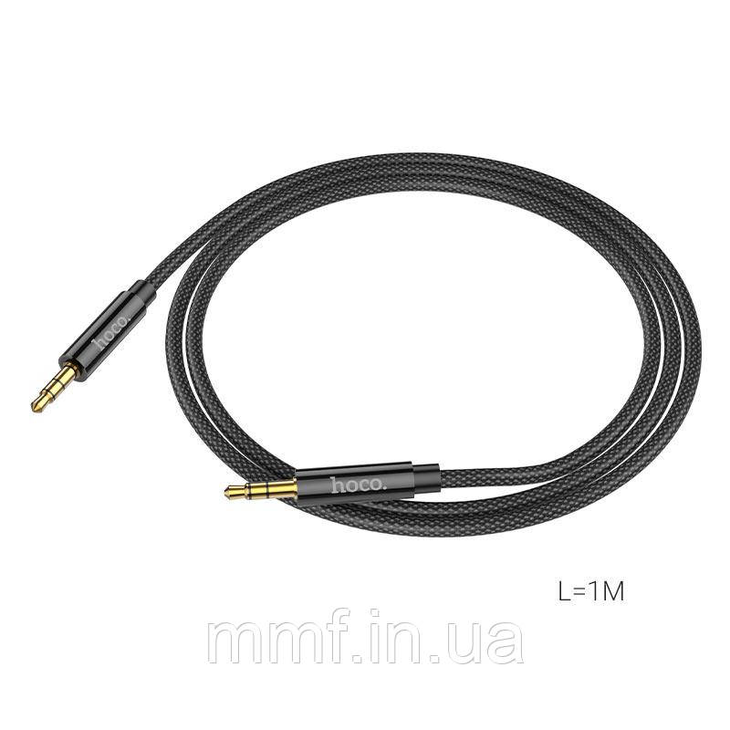 Кабель HOCO UPA19 AUX audio cable(L=1M) / black