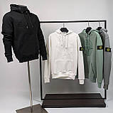 Чоловіча кофта худі Stone Island CK6620 зелена, фото 4