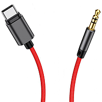 Перехідник Baseus Yiven Type-C male To AUX M01 \ Red+Black
