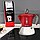 Гейзерна кавоварка Bialetti New Moka Induction Red на 6 чашок, 280 мл для індукційної плити, червона, фото 3