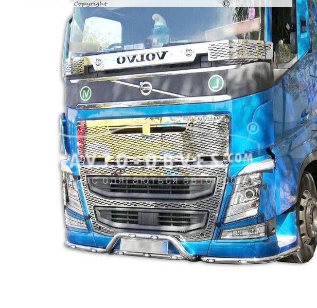 Накладка сетка на капот Volvo FH16 - фото 4 - id-p1694748664