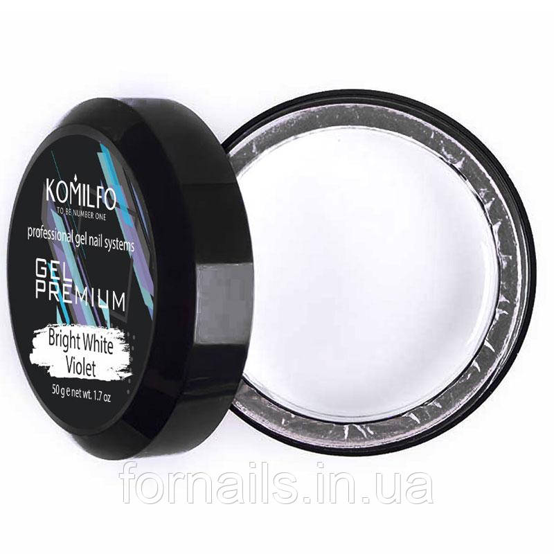 Komilfo Gel Premium Bright White Violet, 50 г