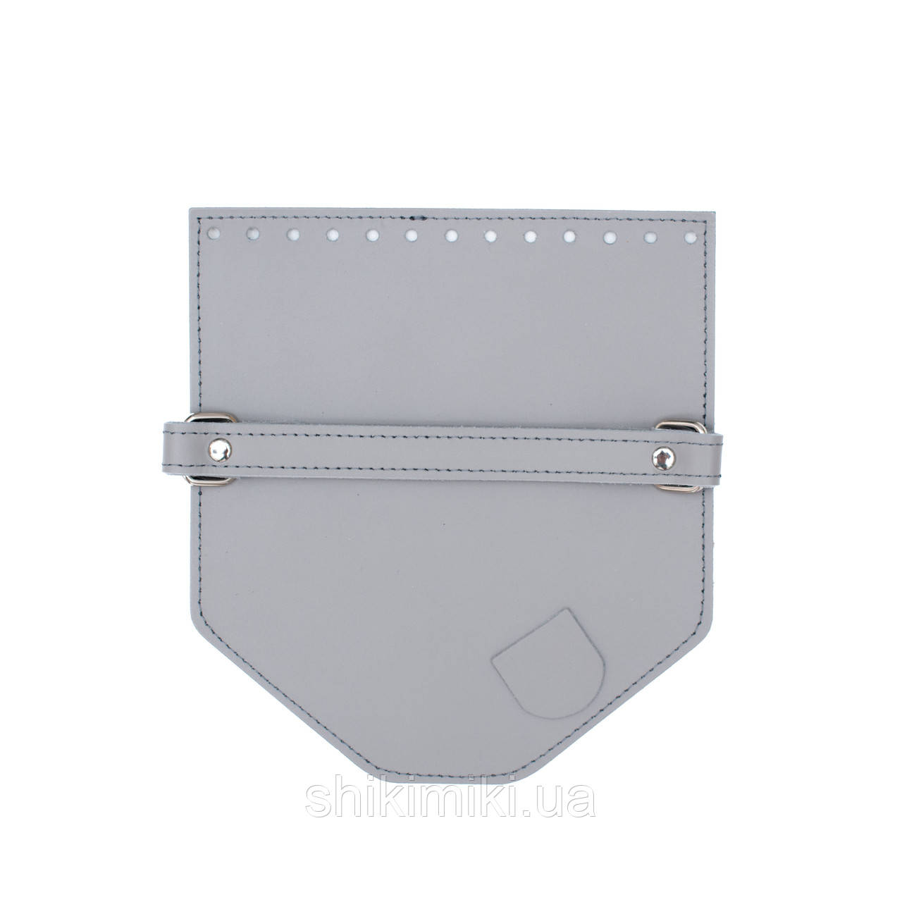 Клапан трапеція з ручкою для сумки (22х20), колір Світло-сірий, фото 1