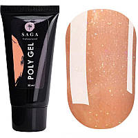 SAGA Poly Gel - Peach, 30 г