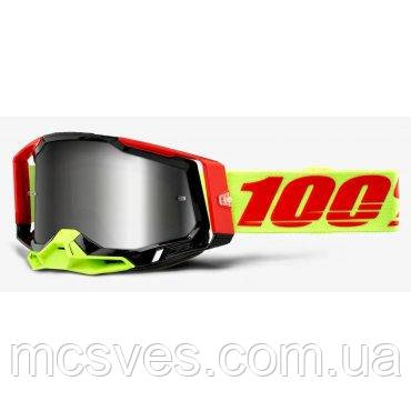 Очки 100% Racecraft 2 Goggle Wiz - Flash Silver Lens 50121-261-02