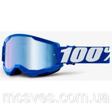 Окуляри 100% STRATA 2 Goggle Blue — Mirror Blue Lens 50421-250-02