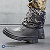 Чоловічі гумові чоботи на зиму в піксельний принт, фото 7