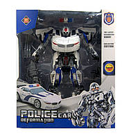 Трансформер 8820B поліцейська машина біла в коробці