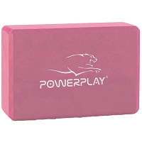 Блок для йоги PowerPlay 4006 Yoga Brick Рожевий (PP_4006_Pink_Yoga_Brick)