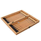 Настільна гра Шахи 3в1 822 Нарди + Шашки дерев'яні в коробці, фото 3