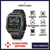 (ОРИГИНАЛ) North Edge Cyber Tank 5 BAR, часы тактические, часы водостойкие и противоударные