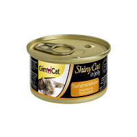 Консервы для кошек GimCat Shiny Cat с тунцем и курицей 70 г (4002064413105) - Топ Продаж!