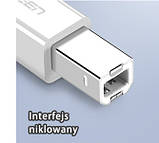 Принтерний кабель Ugreen US241 1.5м USB-C до USB-B 480Mbp, фото 3