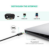 Принтерний кабель Ugreen US241 1.5м USB-C до USB-B 480Mbp, фото 7