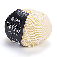YarnArt IMPERIAL MERINO (Імперіал Меріно) № 3304 кремовий (Пряжа 100% меринос екстрафайн, нитки для в'язання)