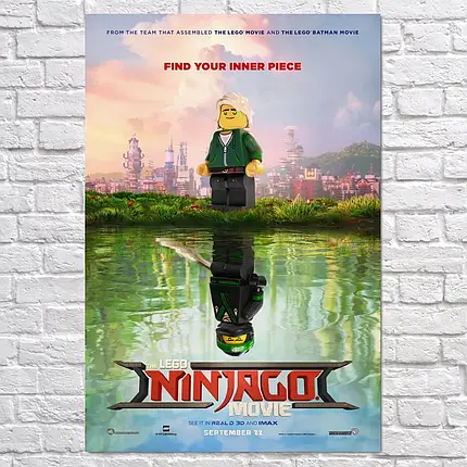 Плакат "Ніндзяго, Лего, Ninjago", 60×41см, фото 2