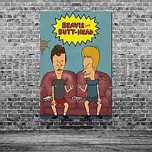 Плакат "Бівис і Батхед, Beavis and Butthead", 60×40см, фото 3