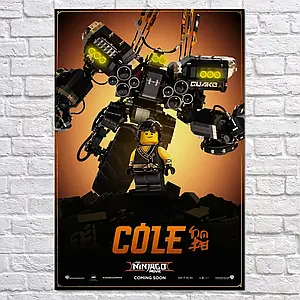 Плакат "Ніндзяго, Лего, Ninjago", 60×41см
