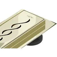 Mexen Flat 360° M18 душевий сантехнічний трап 100 см, золотистий - 1523100-40