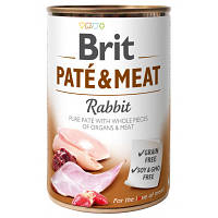 Консервы для собак Brit Pate and Meat со вкусом кролика 400 г (8595602530311) - Топ Продаж!