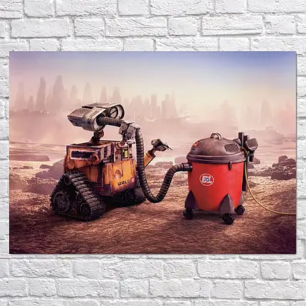 Плакат "Робот ВОЛЛ·І, WALL·E (2008)", 43×60см, фото 2