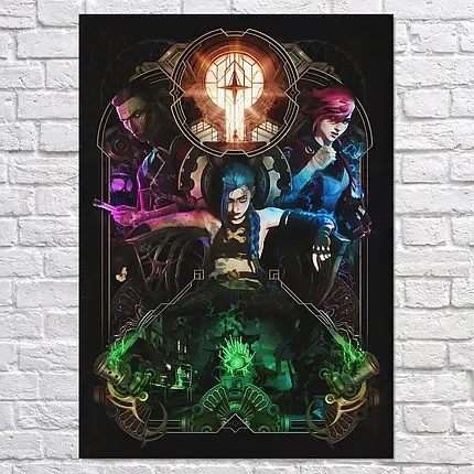 Плакат "Аркейн: Ліга Легенд, Arcane: League of Legends", 60×40см, фото 2